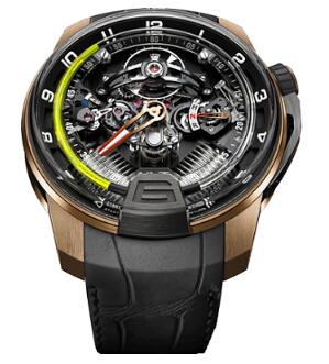 HYT 248-DG-00-GF-AB H2 BLACK DLC & PINK GOLD Replica watch